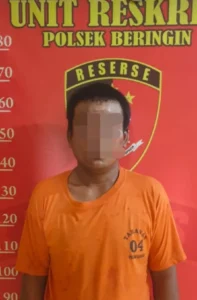 Unit Reskrim Polsek Beringin Berhasil Mengamankan Seorang Pria Pelaku Pencurian Becak Bermotor