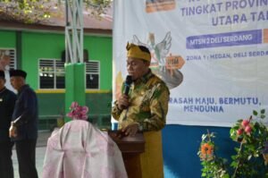 Kakanwil Kemenag Sumut Buka KSM Tingkat Provinsi Zona 1 di MTsN 2 Deli Serdang