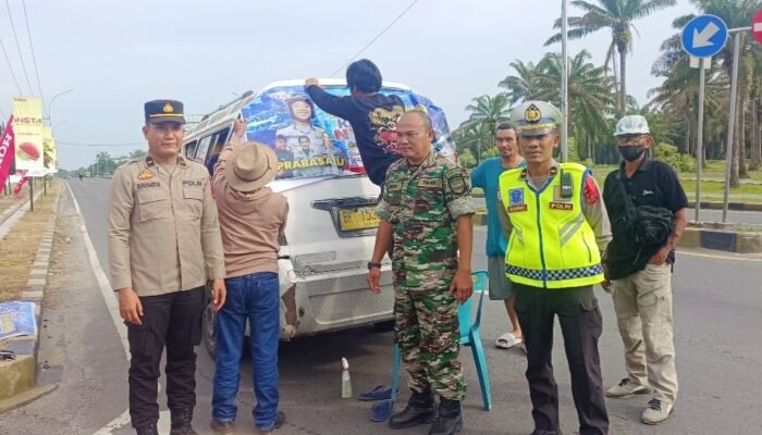 Sinergi TNI-Polri dan Ormas Pemuda Sergai Gaungkan Keselamatan di Jalan Raya