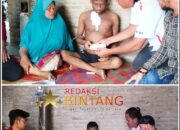 Agus Sitohang Bersama Keluarga Besar LSM KCBI Kabupaten Batu Bara Melakukan Bakti Sosial Kepada Warga Desa Simodong Kecamatan Sei Suka
