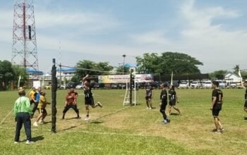 Pertandingan Voli Antar satuan Meriahkan HUT Ke-79 Bhayangkara Polresta Deli Serdang