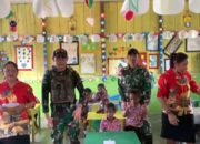 Keceriaan di Ujung Negeri, Satgas Yonif 642/Kps Laksanakan MBG