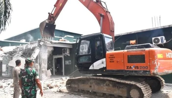 Pangdam I/BB Tinjau Eksekusi Pembongkaran Diskotik Ilegal Marcopolo di Deli Serdang