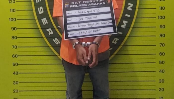 Terjerat Kasus KDRT, Susanto 38 Ditangkap Unit PPA Polres Asahan