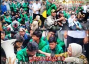 Anggota DPRD Sumut Fraksi Demokrat Ir.Hj Anita Lubis Dengan Jiwa Seorang Keibuan Mendengar Dan Menampung Aspirasi Dari Mahasiswa