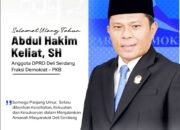 Kader Demokrat Deli Serdang, Mengucapkan Hari Jadi Anggota DPRD Deli Serdang Hakim Keliat, SH