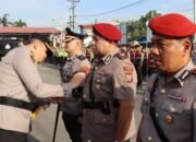 Kapolresta Deli Serdang Pimpin Sertijab Kasat Reskrim, Kasat Res Narkoba, Kasat Samapta Dan Kapolsek Bangun Purba