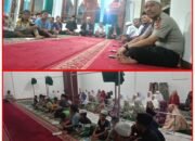 Safari Ramadhan Kapolsek Muara Sipongi,AKP Irwan Sastra Dinata Ajak Warga Jaga Keamanan Dan Ketertiban