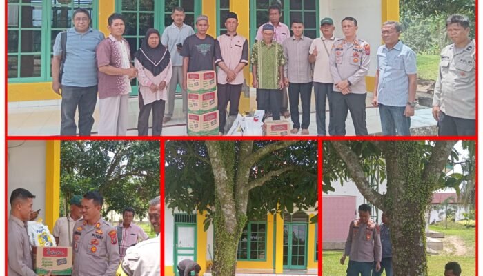 Polsek Tanjung Morawa Melaksanakan Cipta Kondisi Tahapan Pemilihan Kepala Desa Sekaligus Bakti Sosial