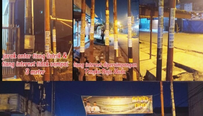 Pemasangan Tiang Wifi ( Internet) Yang Semerawut Apakah Ada Ijin nya