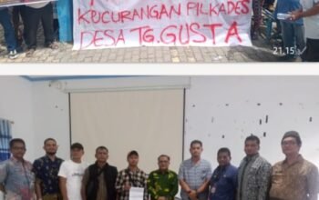 Aksi Unjuk Rasa Warnai Polemik Pilkades Tanjung Gusta, Masyarakat Ajukan 7 Tuntutan
