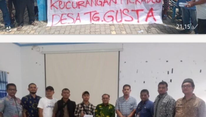 Aksi Unjuk Rasa Warnai Polemik Pilkades Tanjung Gusta, Masyarakat Ajukan 7 Tuntutan