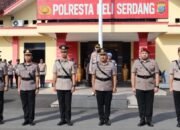 Kapolresta Deli Serdang Pimpin Sertijab Kasat Reskrim dan Kapolsek
