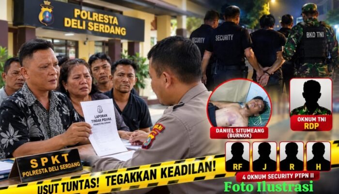 Oknum TNI AD dan Empat Securiti PTPN 2 Diduga Terlibat Penyiksaan 3 Warga, 1 Tewas