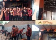 PAC Pemuda Pancasila Lubuk Pakam Bergotong Royong Dalam Merehab Kantor
